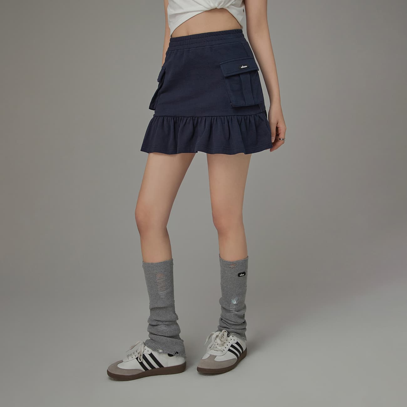 Юбка CHUU Elastic Waist Pleated Skirt 2024 Summer - изображение 4