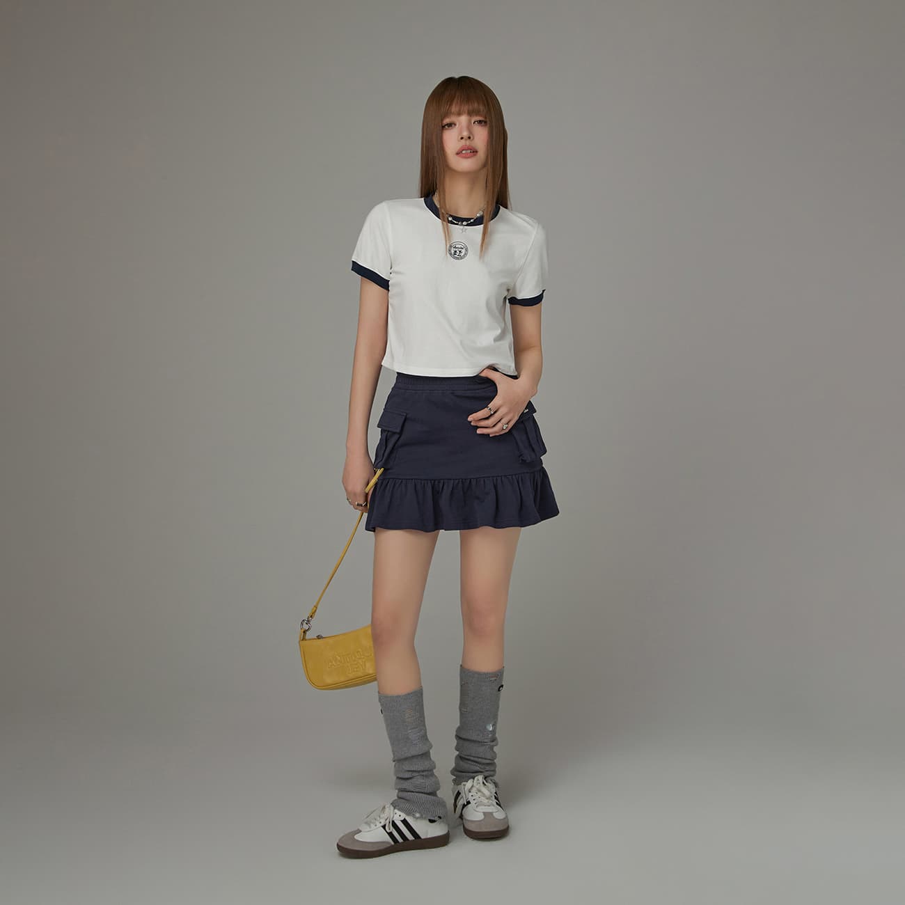Юбка CHUU Elastic Waist Pleated Skirt 2024 Summer - изображение 3