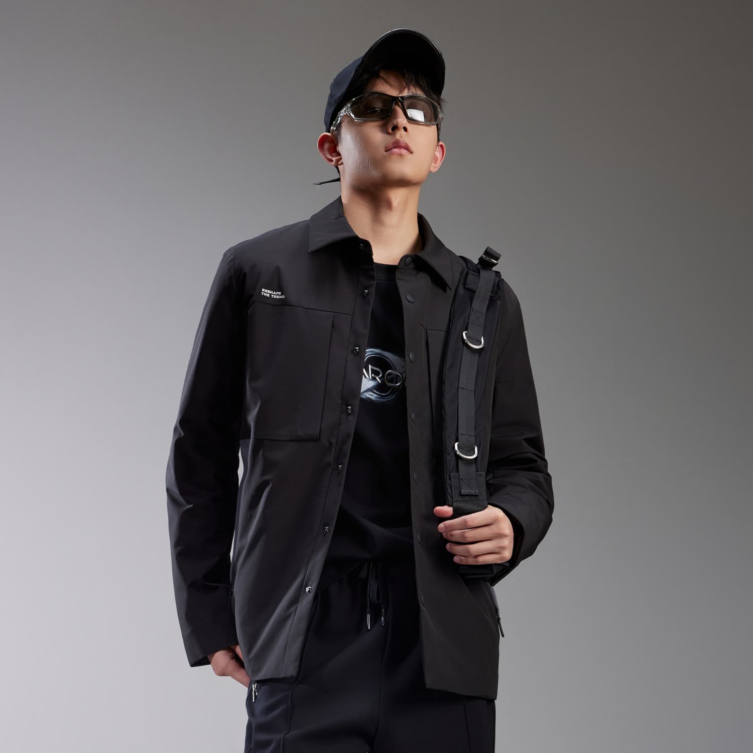 Куртка Cabbeen Charcoal Black 01 Мужские Куртки - изображение 3