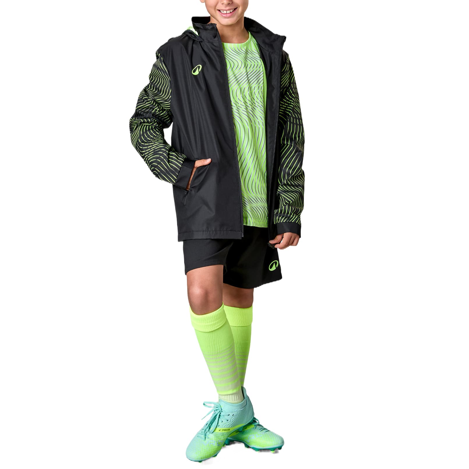 DECATHLON Черный Неоново-желтый Kids Куртки - изображение 3