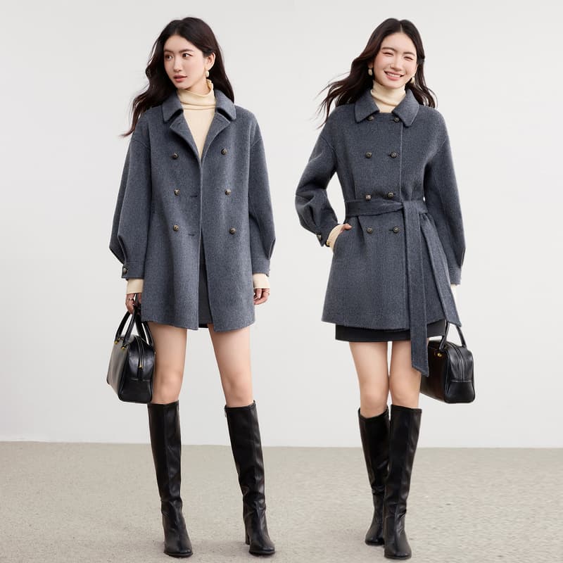 SENTUBILA Dark Gray Women's Coat SENTUBILA Темно-серый женский пальто - изображение 5