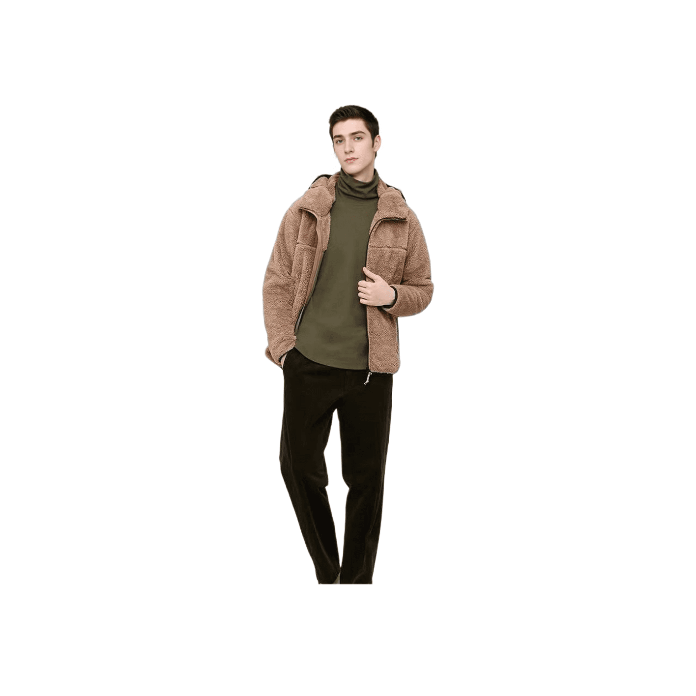 Кофта UNIQLO Оливковые Мужские Свитера - изображение 1