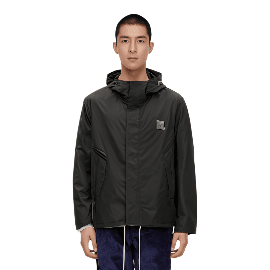 Зимняя куртка пуховик Emporio Armani FW22 Black Cotton Jacket - изображение 4