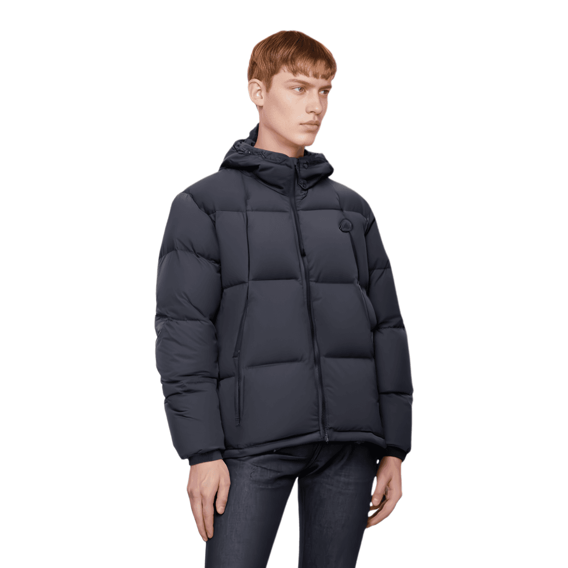 Куртка KITH FW23 Wrinkle Nylon Midi Puffer Navy - изображение 3