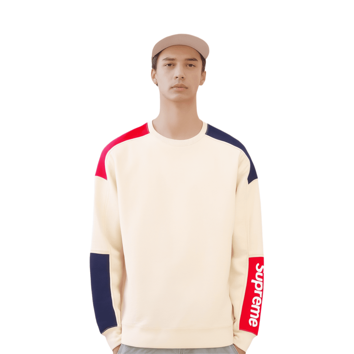 Худи Supreme SS19 Formula Crewneck Natural - изображение 2