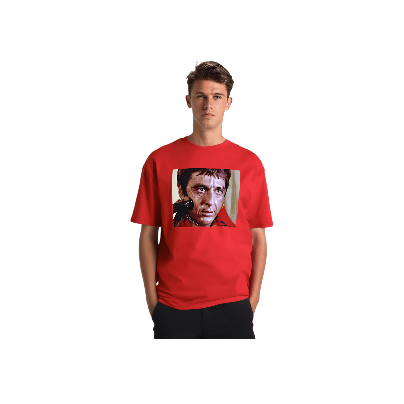 Футболка Supreme FW17 Scarface Shower Tee Red T - изображение 1