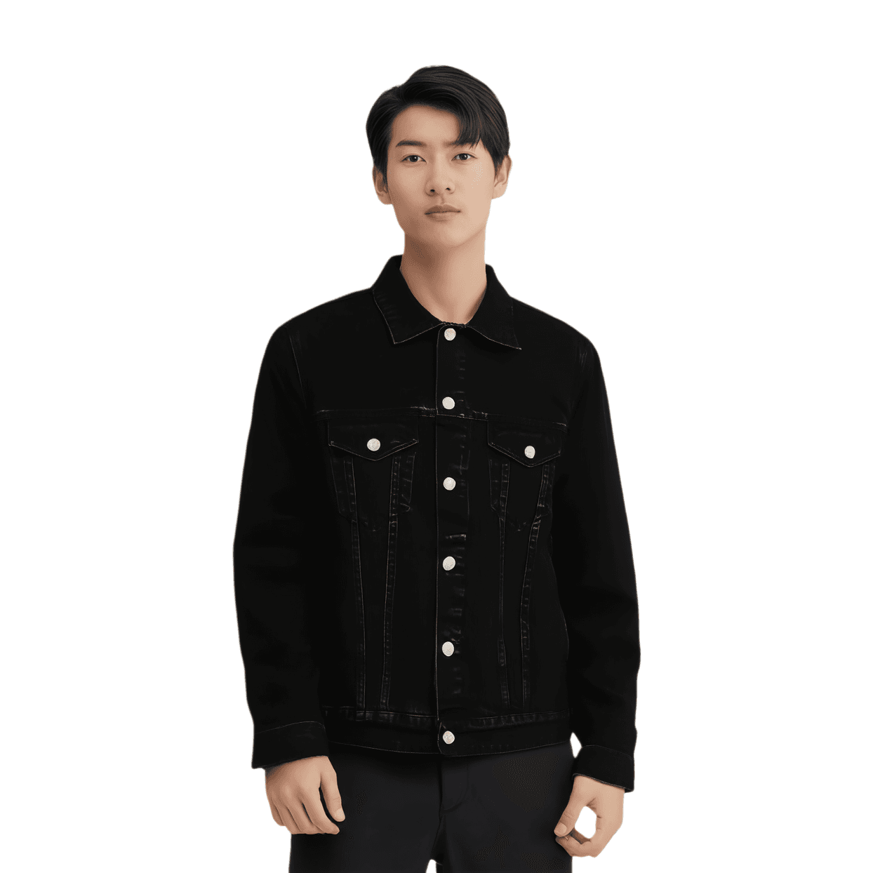 Джинсовая куртка PALACE SS24 TYPE P JACKET BLACK STONE WASH - изображение 3