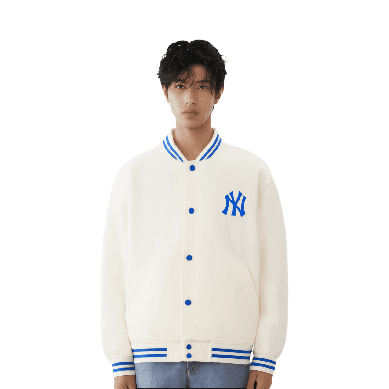 Бомбер MLB Yankees Jacket Ivory - изображение 3