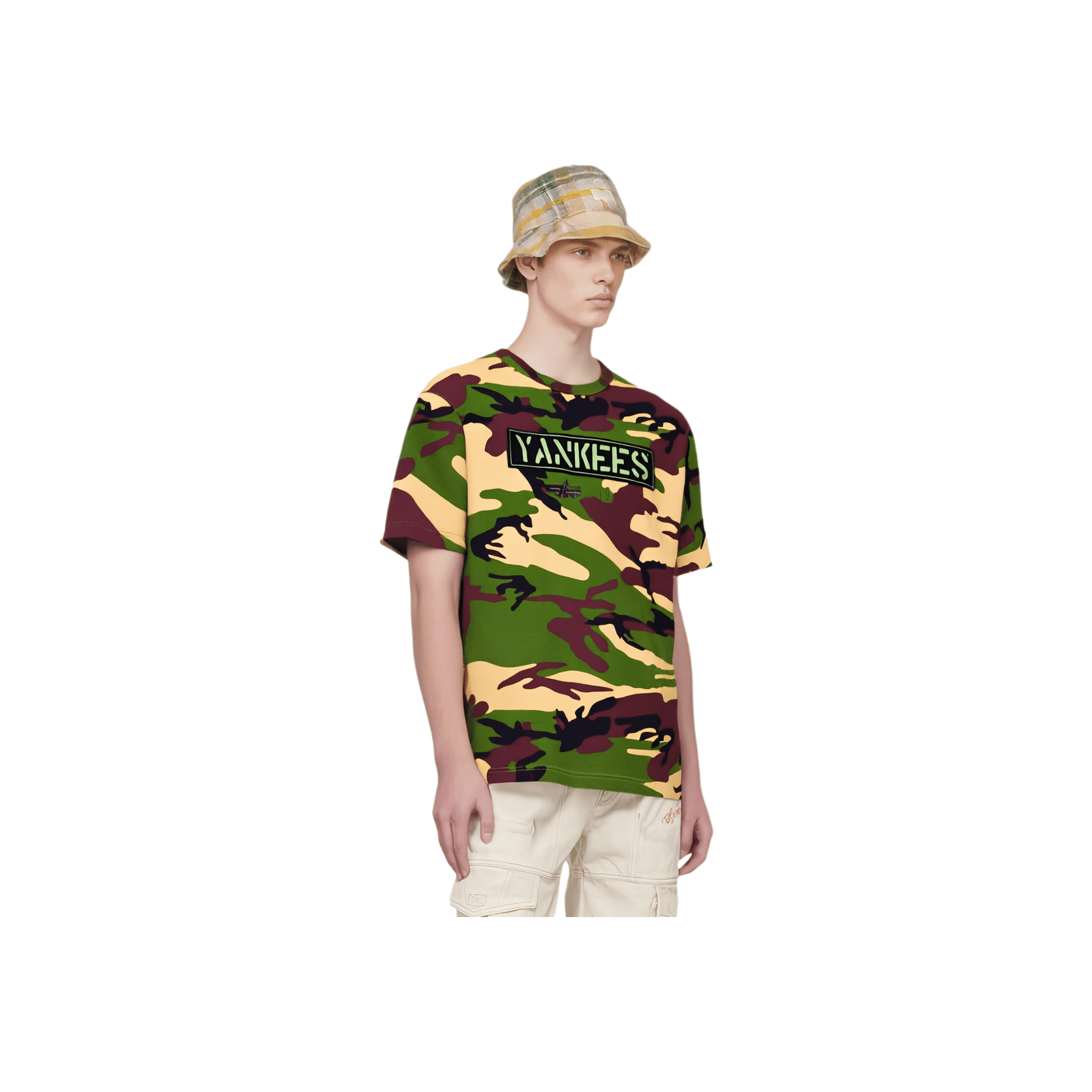 Футболка New Era x Alpha Industries FW22 New York Yankees Camo T-shirt T - изображение 1