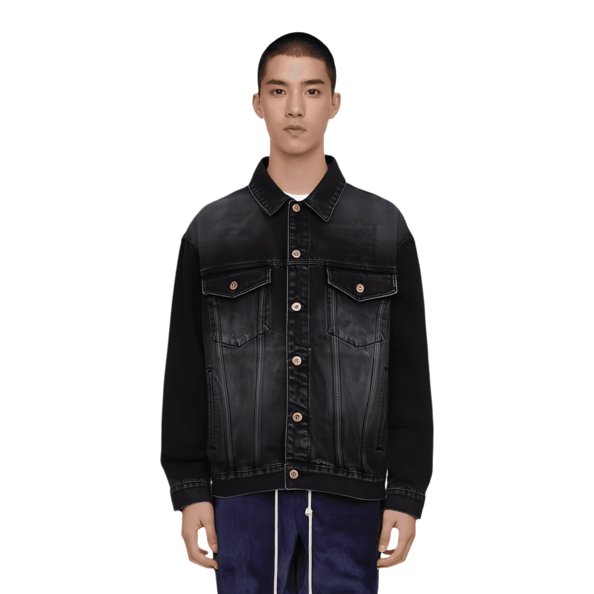 Джинсовая куртка WE11DONE FW24 logo - изображение 3