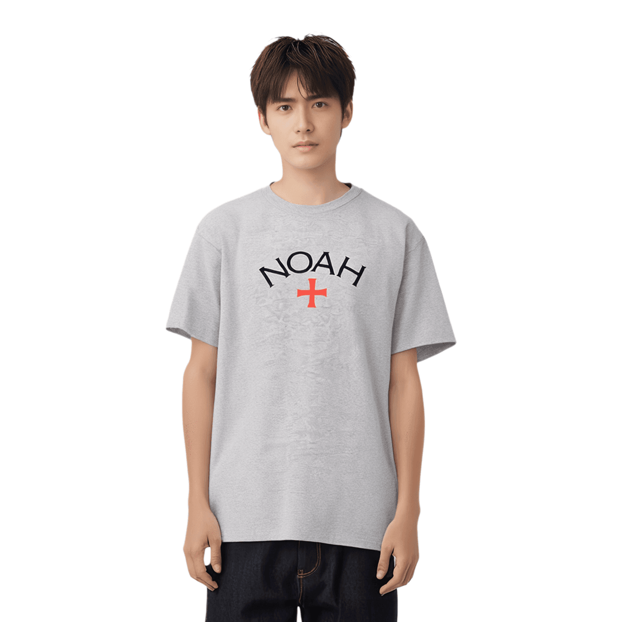 Футболка NOAH NYC Logo Tee Grey T - изображение 3