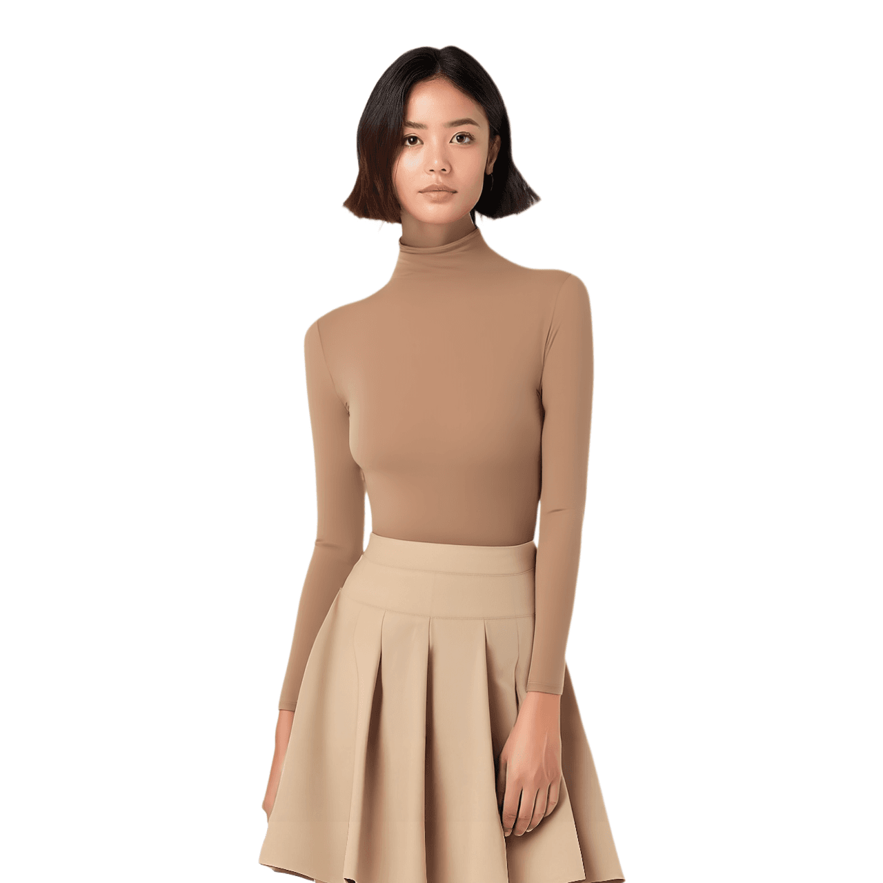 Футболка SKIMS FITS EVERYBODY TURTLENECK TOP T SIENNA - изображение 2