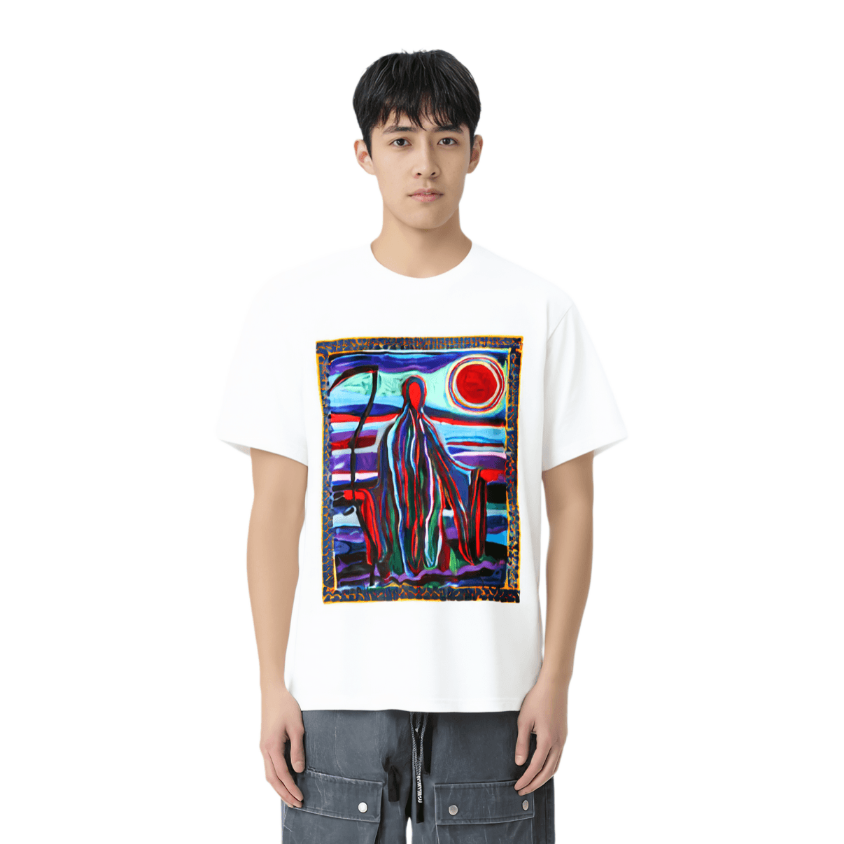 Футболка Supreme SS19 Reaper Tee White - изображение 4