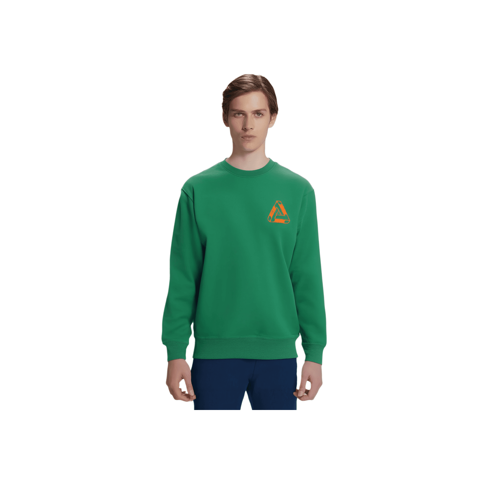 Худи PALACE Outliner Mit Desigher Crew Green - изображение 1