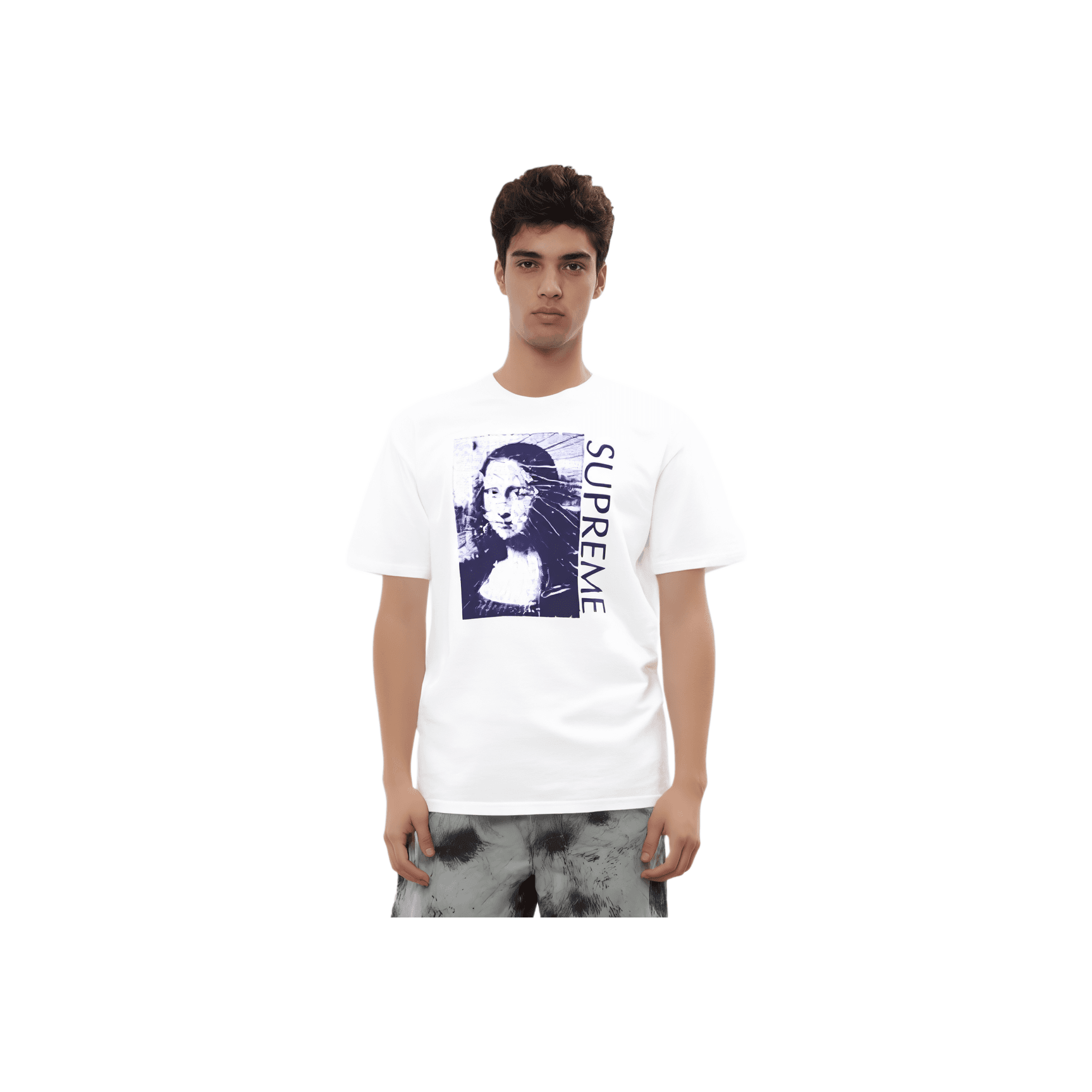 Футболка Supreme SS18 Mona Lisa Tee White - изображение 2