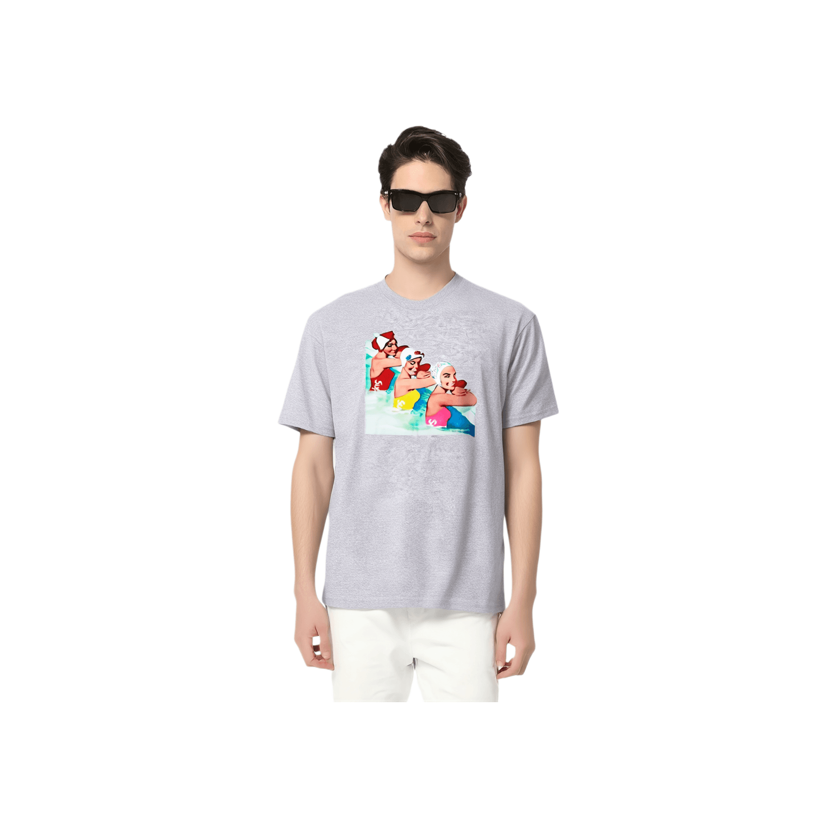 Футболка Supreme SS18 Swimmers Tee Heather Grey T - изображение 1