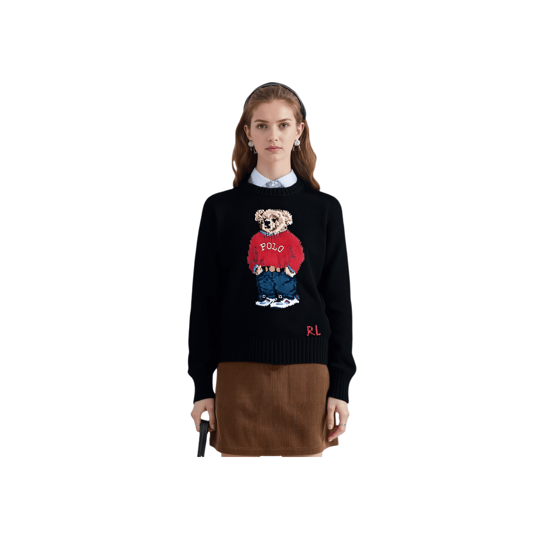 Кофта Polo Ralph Lauren Polo Bear Трикотаж Стандартный размер Женские Черный - изображение 1