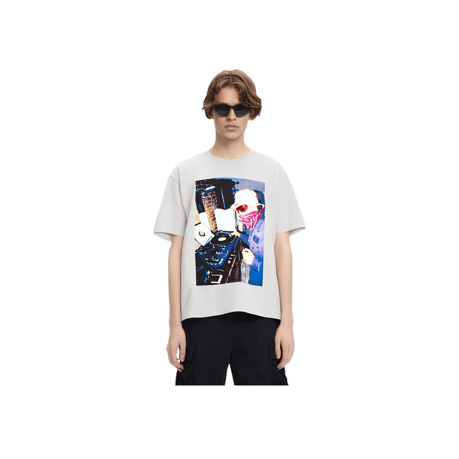 Футболка PALACE Mixer T-Shirt Grey Marl DJT - изображение 1