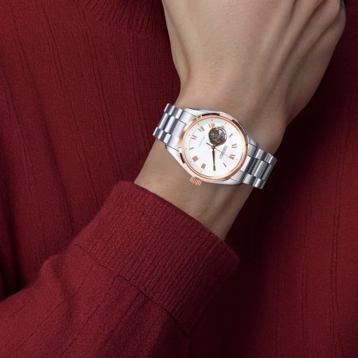 Часы Seiko Presage 40mm White Dial - изображение 4