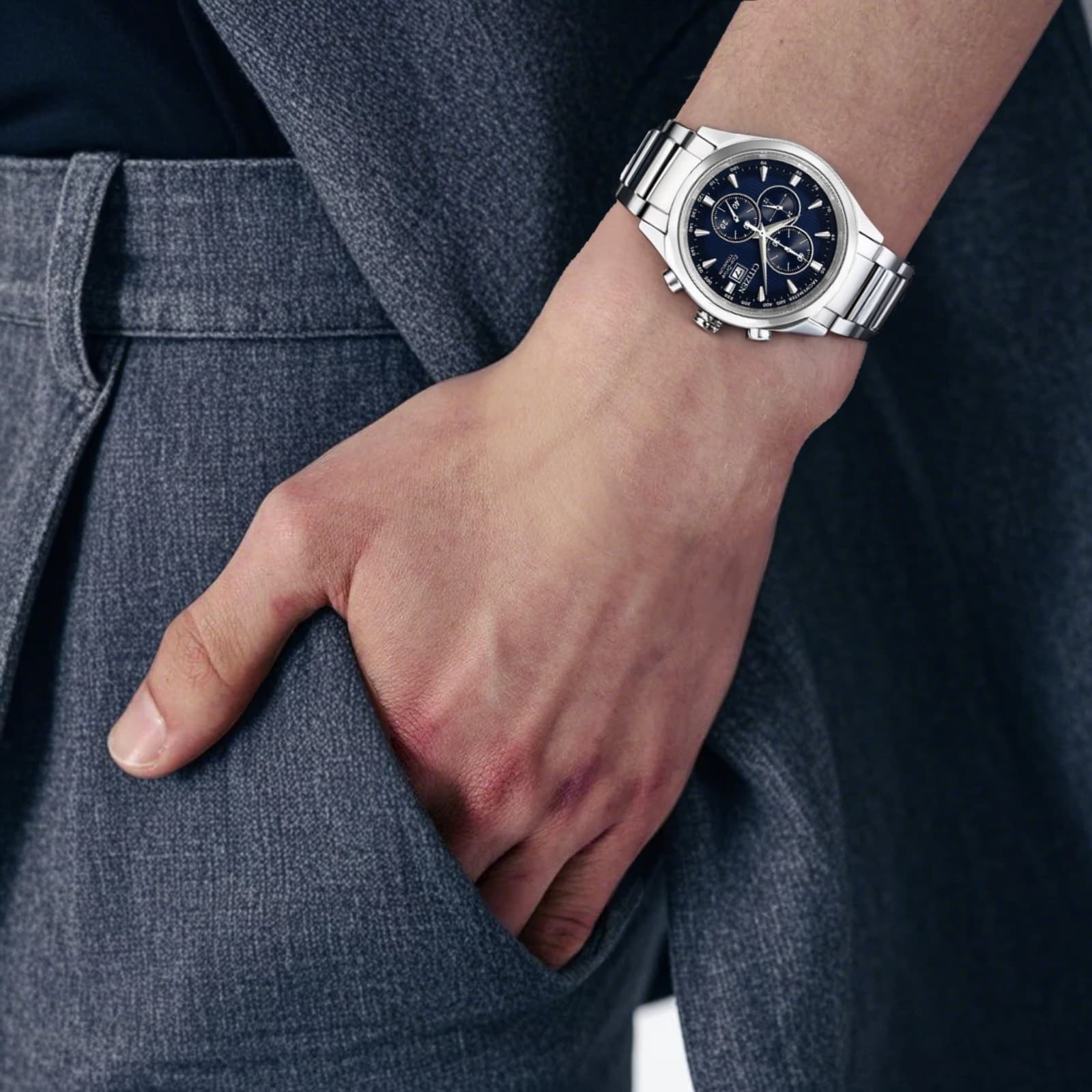 Часы Citizen Eco-Drive Blue Dial - изображение 5