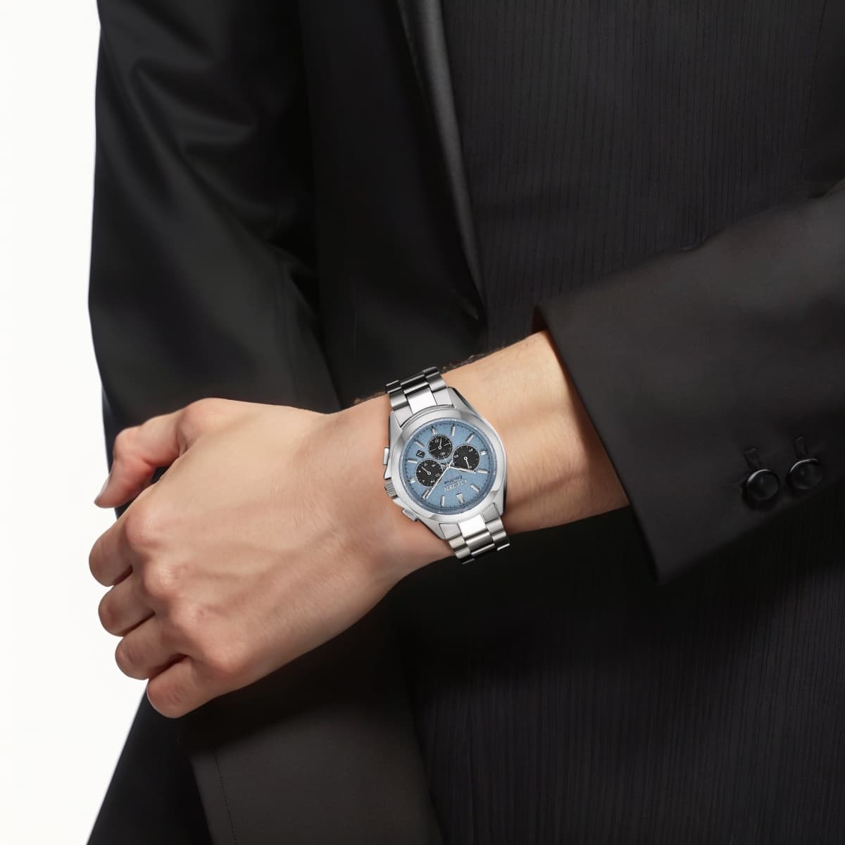 Часы CITIZEN Eco Drive Освежающий вариант кварцевый механизм часы на нержавеющей стале 40,5 мм мужские часы - изображение 4
