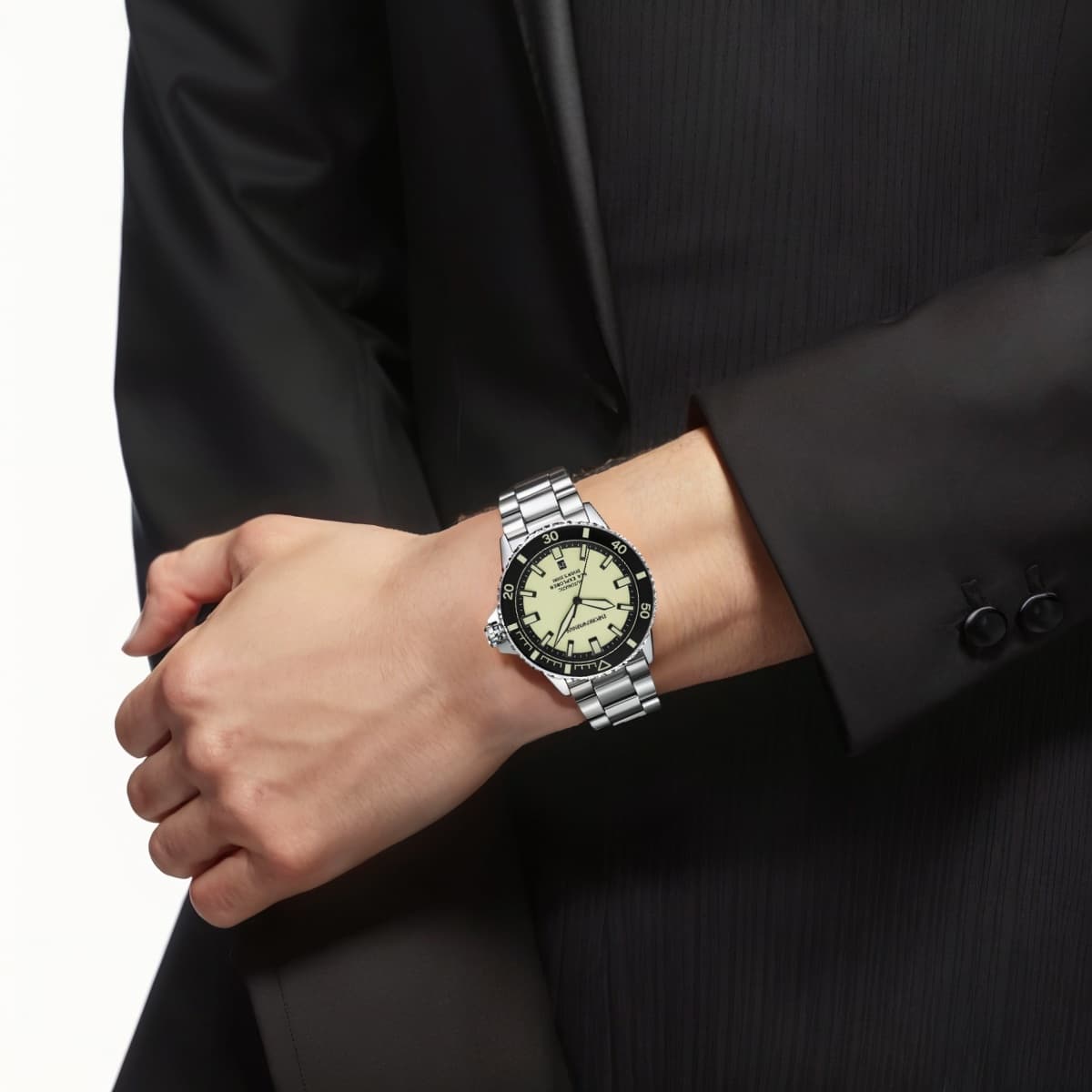 Механические часы Emporio Armani Mechanical Watch 42mm Yellow Dial - изображение 3