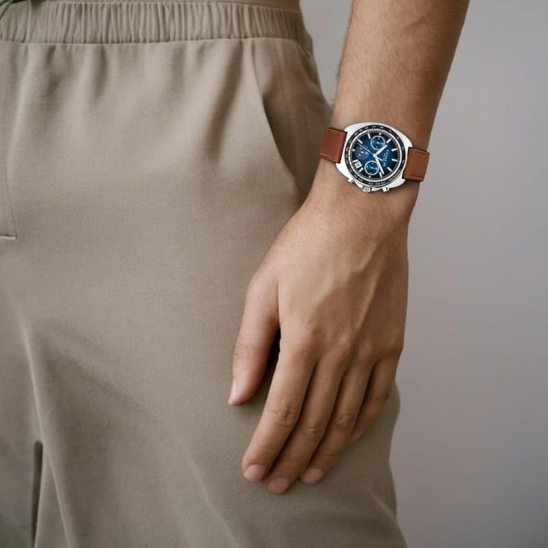 Механические часы COACH Quartz Leather Strap Watch 39mm Blue Dial - изображение 2