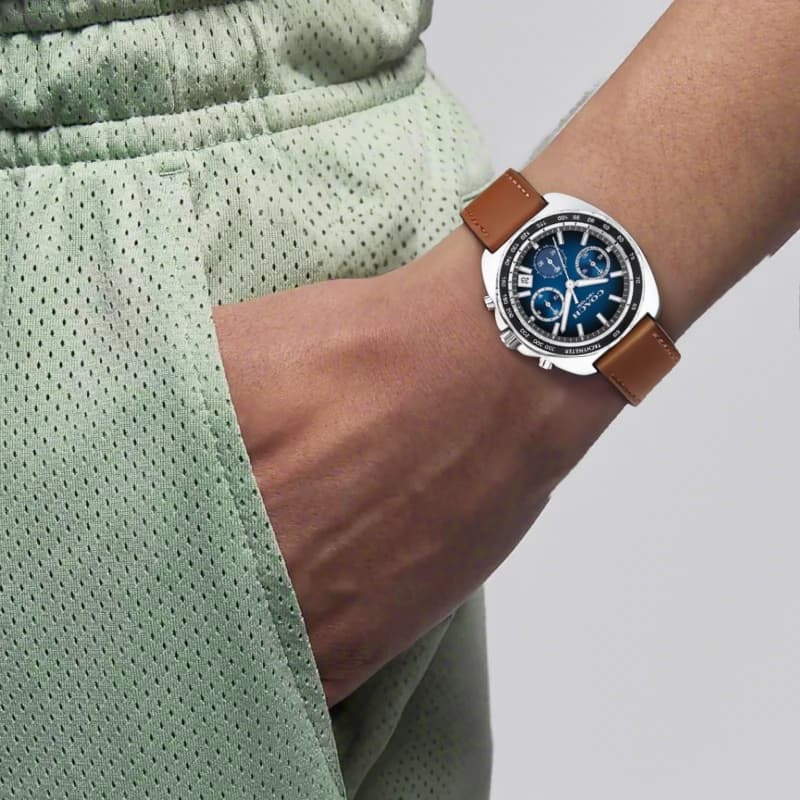 Механические часы COACH Quartz Leather Strap Watch 39mm Blue Dial - изображение 4