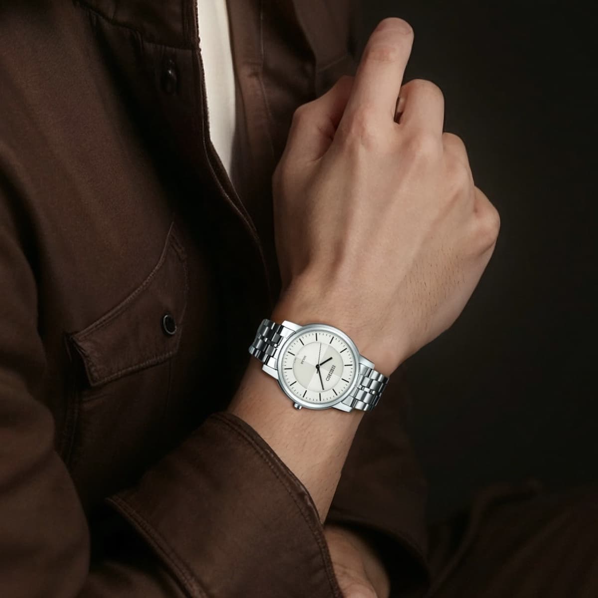 Часы Seiko Solar Quartz Men's Watch - изображение 4