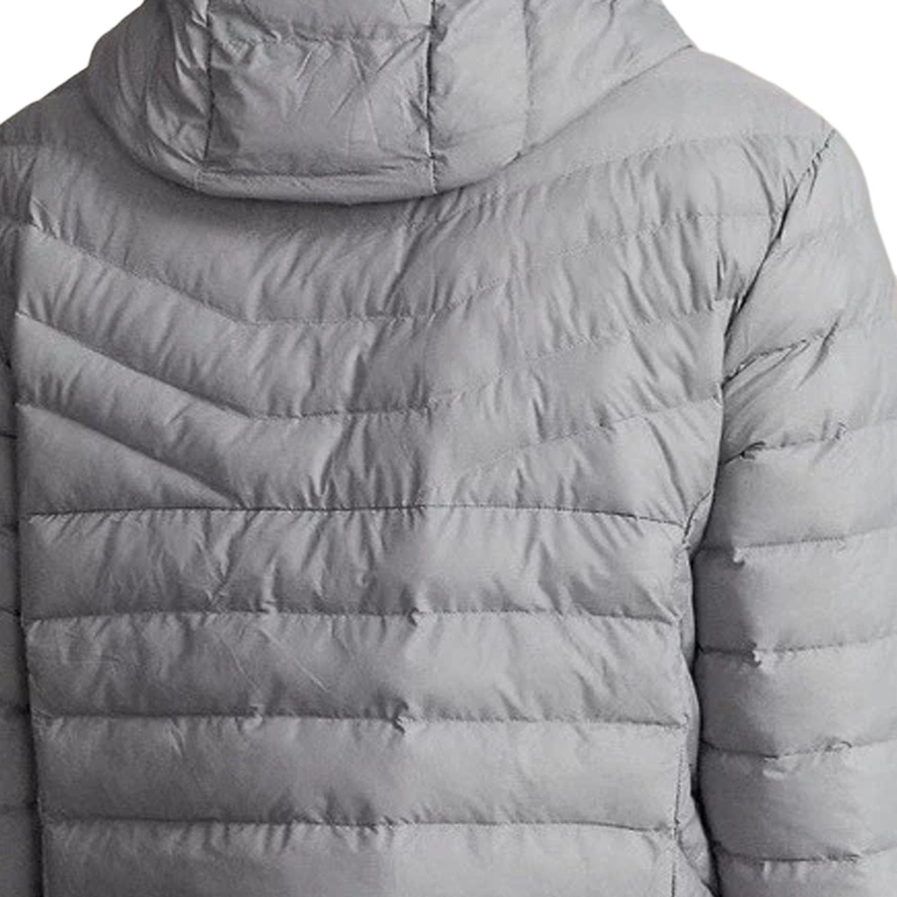 Зимняя куртка пуховик Polo Ralph Lauren Мужская хлопковая куртка серого цвета - изображение 4