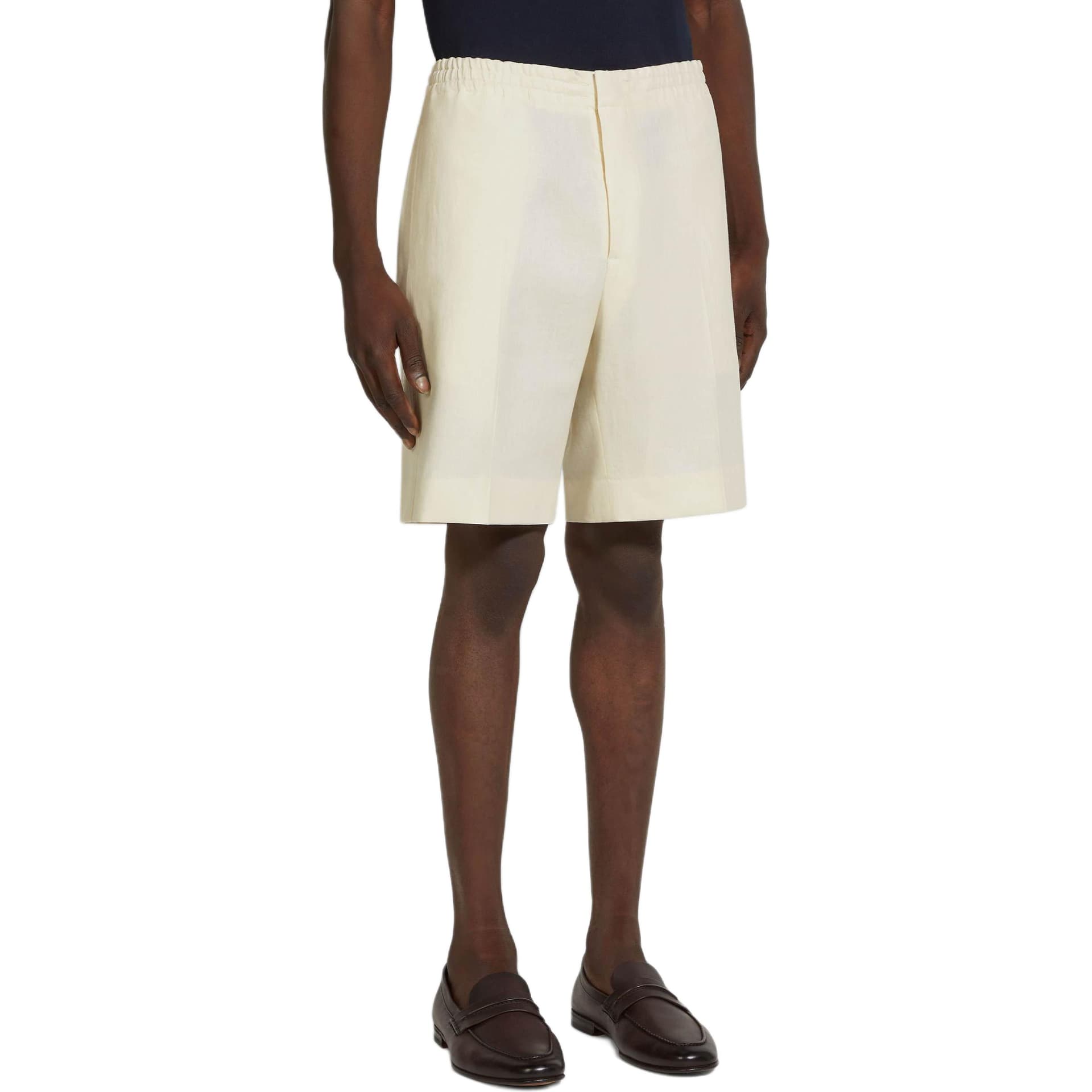 Шорты Zegna Linen Shorts White - изображение 3