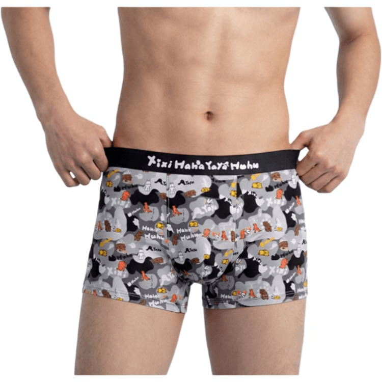 Трусы HLA Friend Forest Черный PURE Цвет EMO Buddy 9407 Мужские боксер-шорты - изображение 3