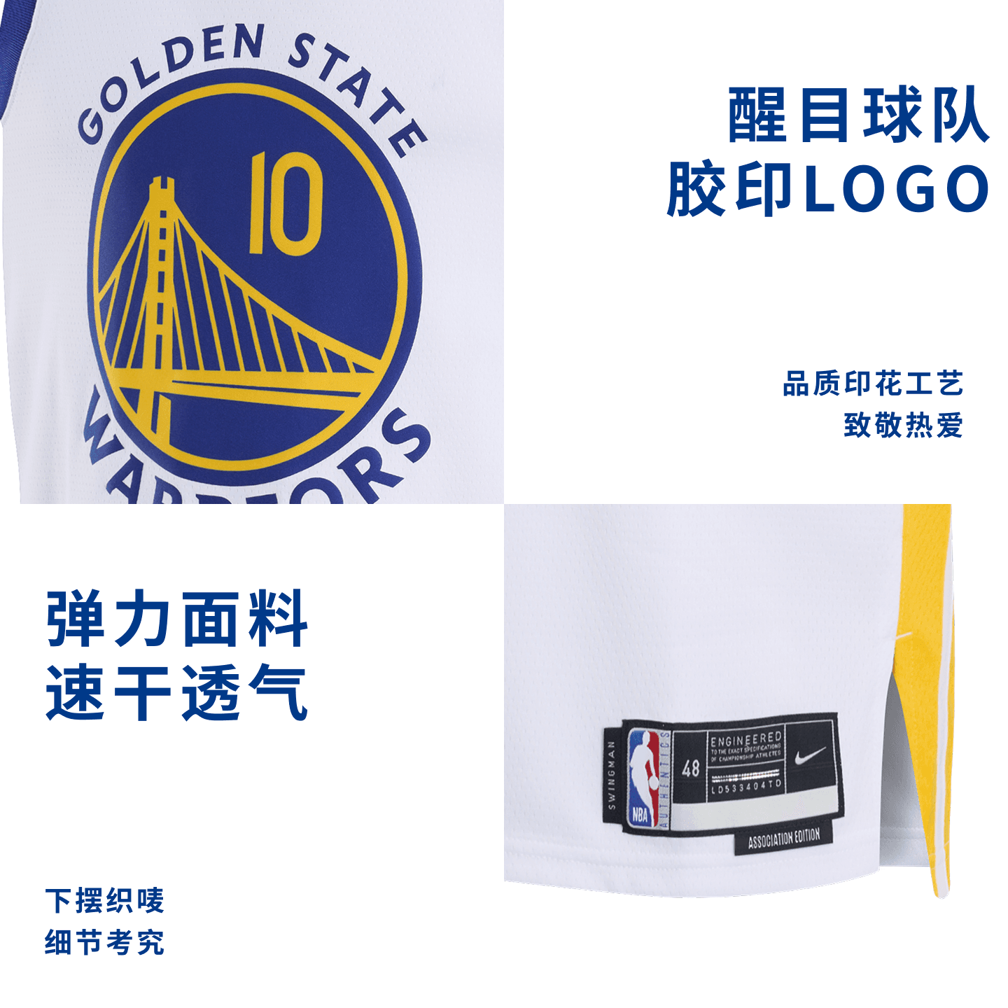 Баскетбольная майка Nike NBA Association Edition SW 10 - изображение 10
