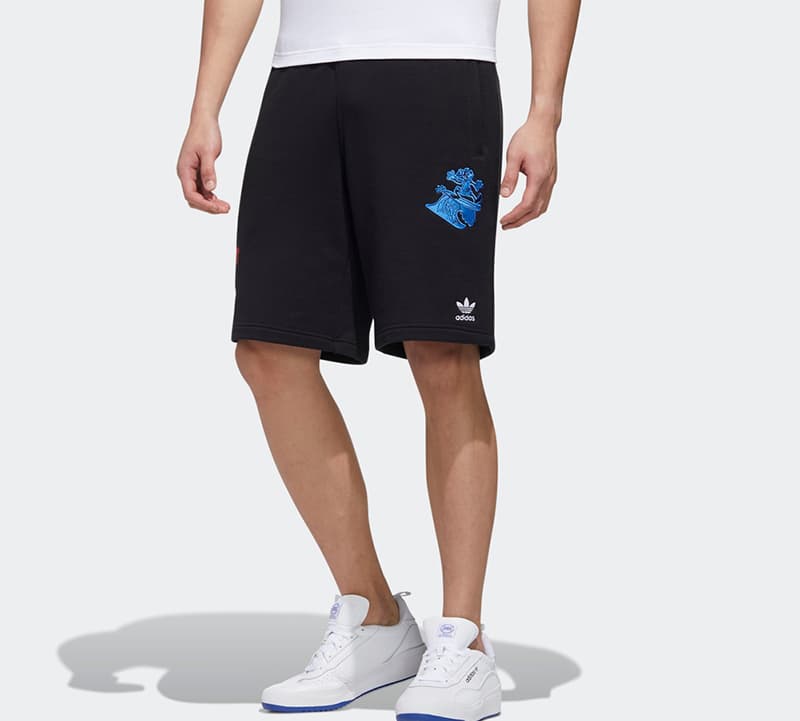 Шорты adidas x Disney Goofy Embroidered Shorts Black - изображение 4