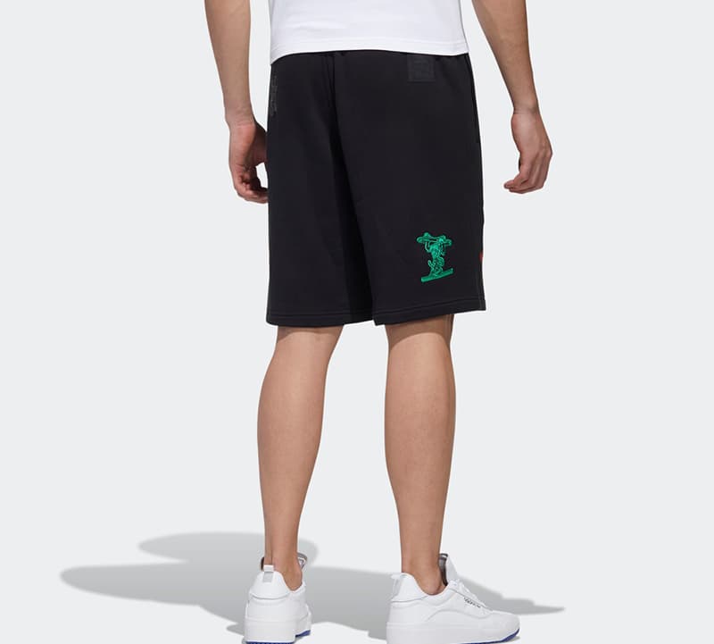 Шорты adidas x Disney Goofy Embroidered Shorts Black - изображение 6