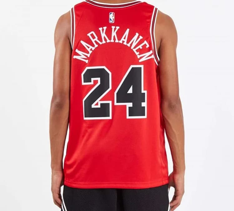 Баскетбольная майка Nike NBA Chicago Bulls Markkanen 24 Jersey - изображение 6