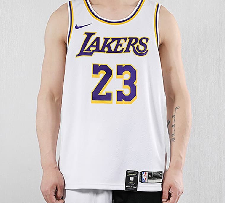 Баскетбольная майка Nike NBA Los Angeles Lakers LeBron 23 Jersey White - изображение 3
