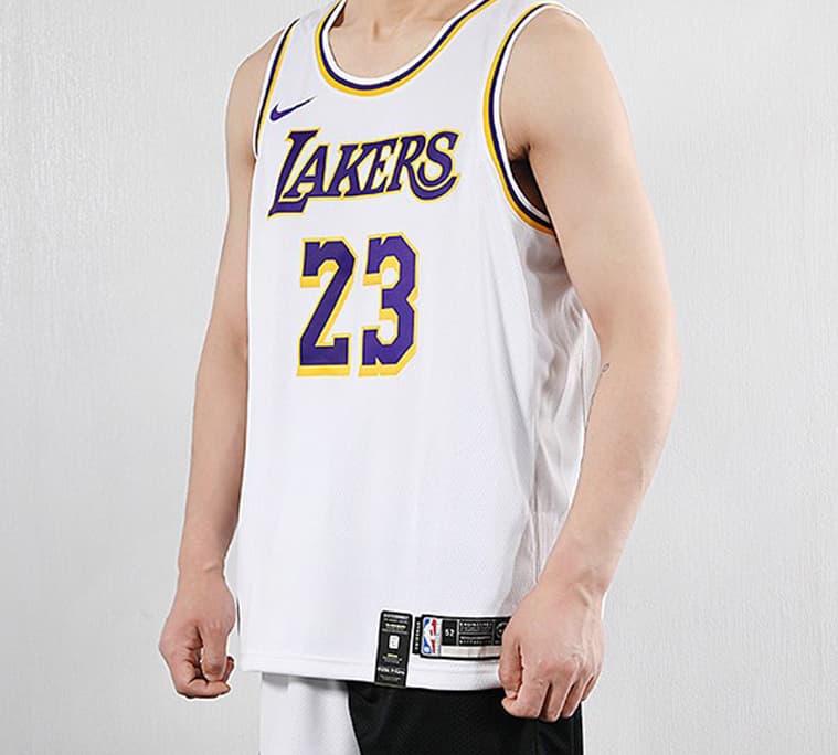 Баскетбольная майка Nike NBA Los Angeles Lakers LeBron 23 Jersey White - изображение 4