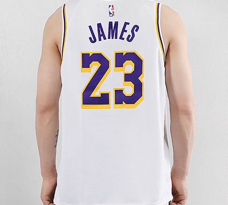 Баскетбольная майка Nike NBA Los Angeles Lakers LeBron 23 Jersey White - изображение 5