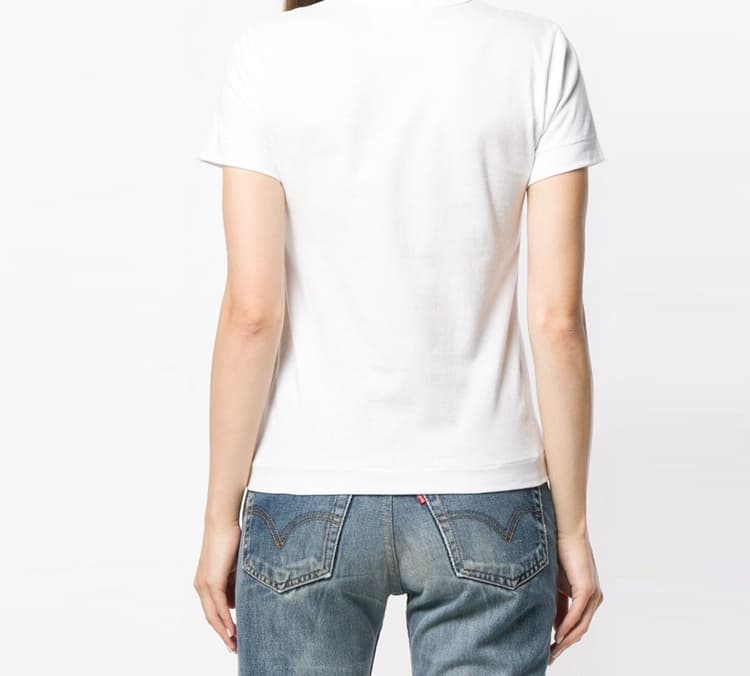 Футболка CDG Play Polka Dot Inverted Heart Tee White - изображение 5
