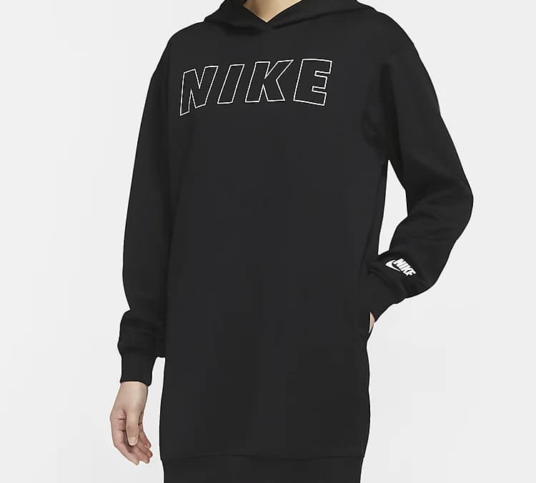 Платье Nike 20 Knit Hoodie Dress Black - изображение 6