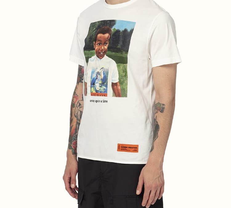 Футболка Heron Preston Portrait Print T-Shirt White - изображение 2
