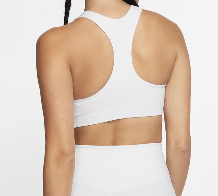 Nike Swoosh Dri-FIT Sports Bra White - изображение 4