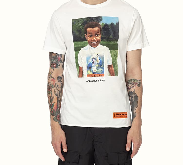 Футболка Heron Preston Portrait Print T-Shirt White - изображение 3