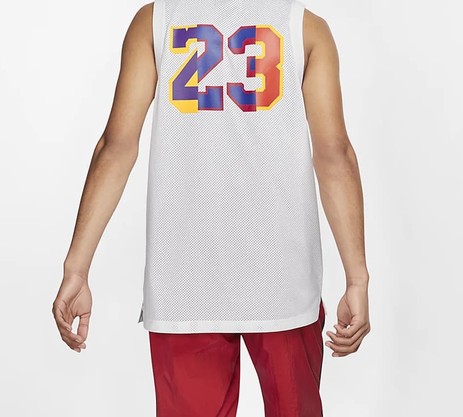 Баскетбольная майка Jordan Rainbow Logo Tank Top White - изображение 5