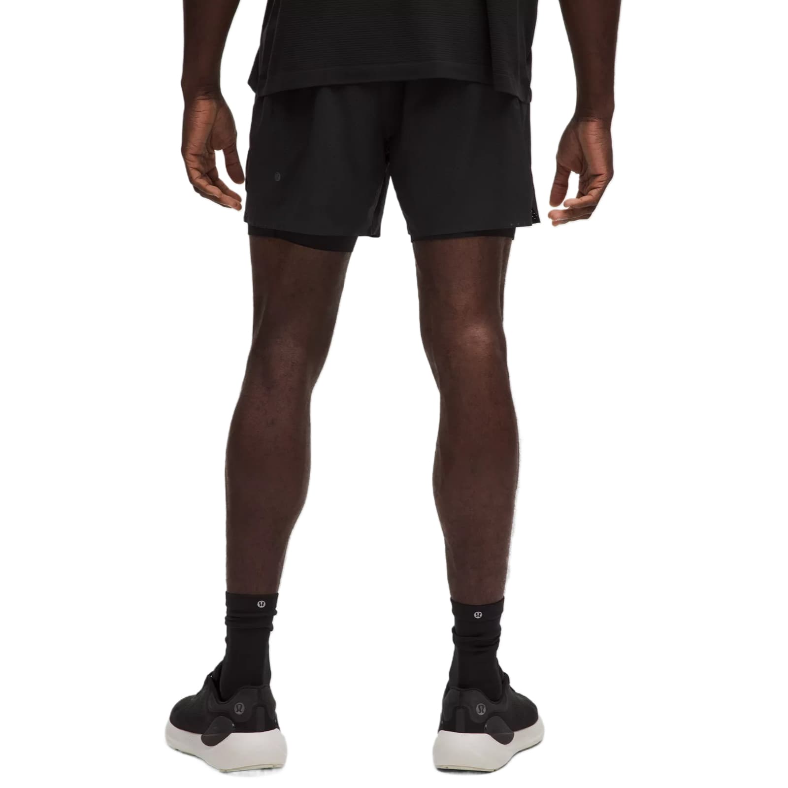 Тренировочные штаны lululemon Fast and Free Lined Running Short5" Black) - изображение 2