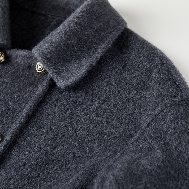 SENTUBILA Dark Gray Women's Coat SENTUBILA Темно-серый женский пальто - изображение 7