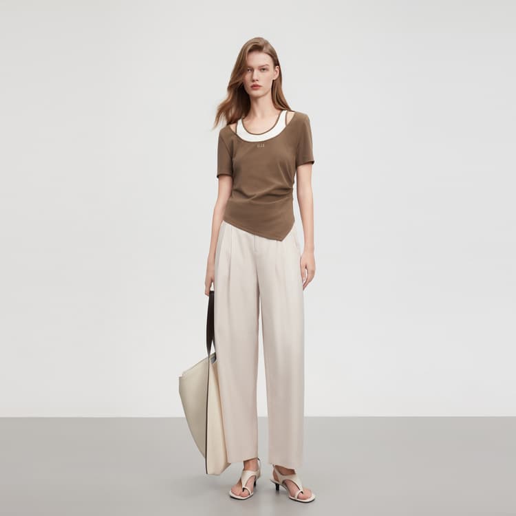 Футболка ELLE Two-in-One Colorblock Tee - изображение 4