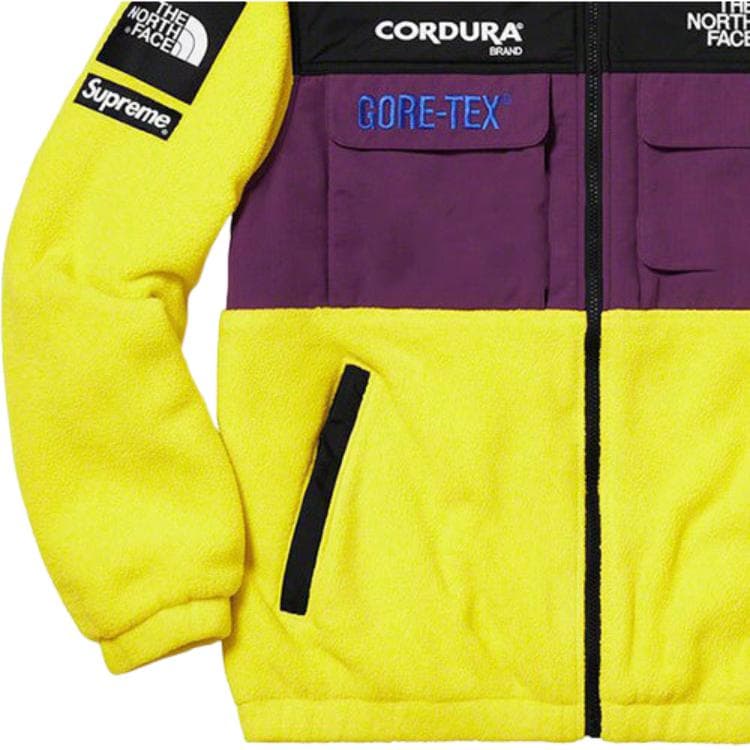 Куртка Supreme x The North Face Fleece Jacket Yellow - изображение 6