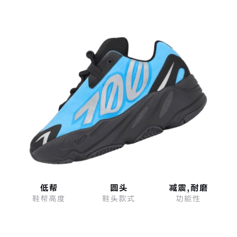 Кроссовки adidas originals Yeezy Boost 700 MNVN "Bright Cyan" - изображение 3
